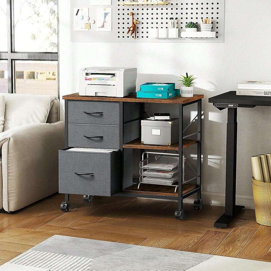 Sweetcrispy 3-Tier Mobile File - Printer Stand ulasan dan harga