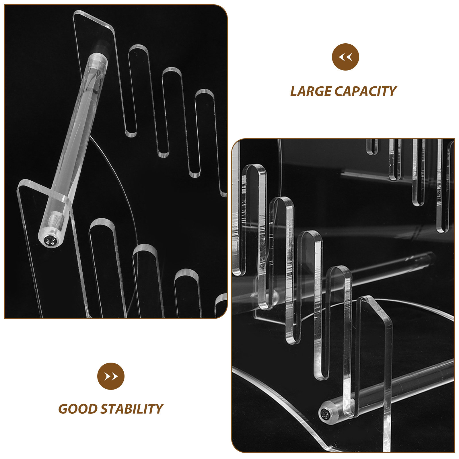Tiered Acrylic Record Display  - Bookshelf ulasan dan harga