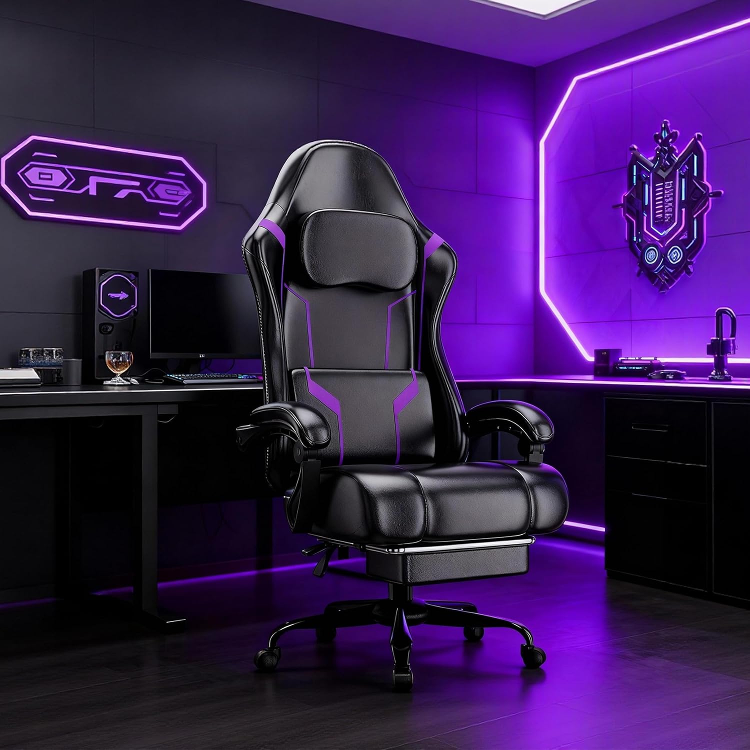Ergonomic Gaming Chair with Po - Office Chair Cushion ulasan dan harga