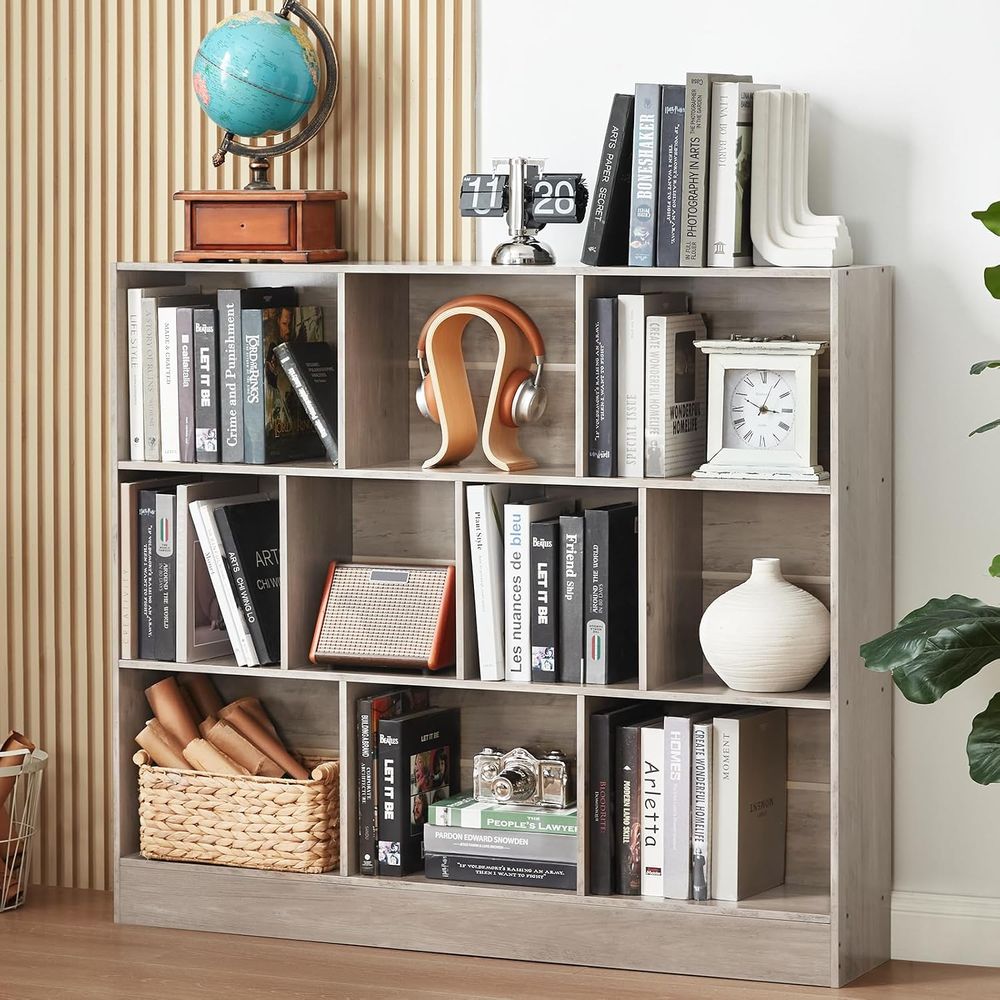 LEYAOYAO 10 Cube Bookshel with - Bookshelf ulasan dan harga