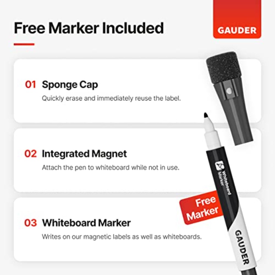 Dry Erase Magnetic Labels 3.3  - File Cabinet ulasan dan harga