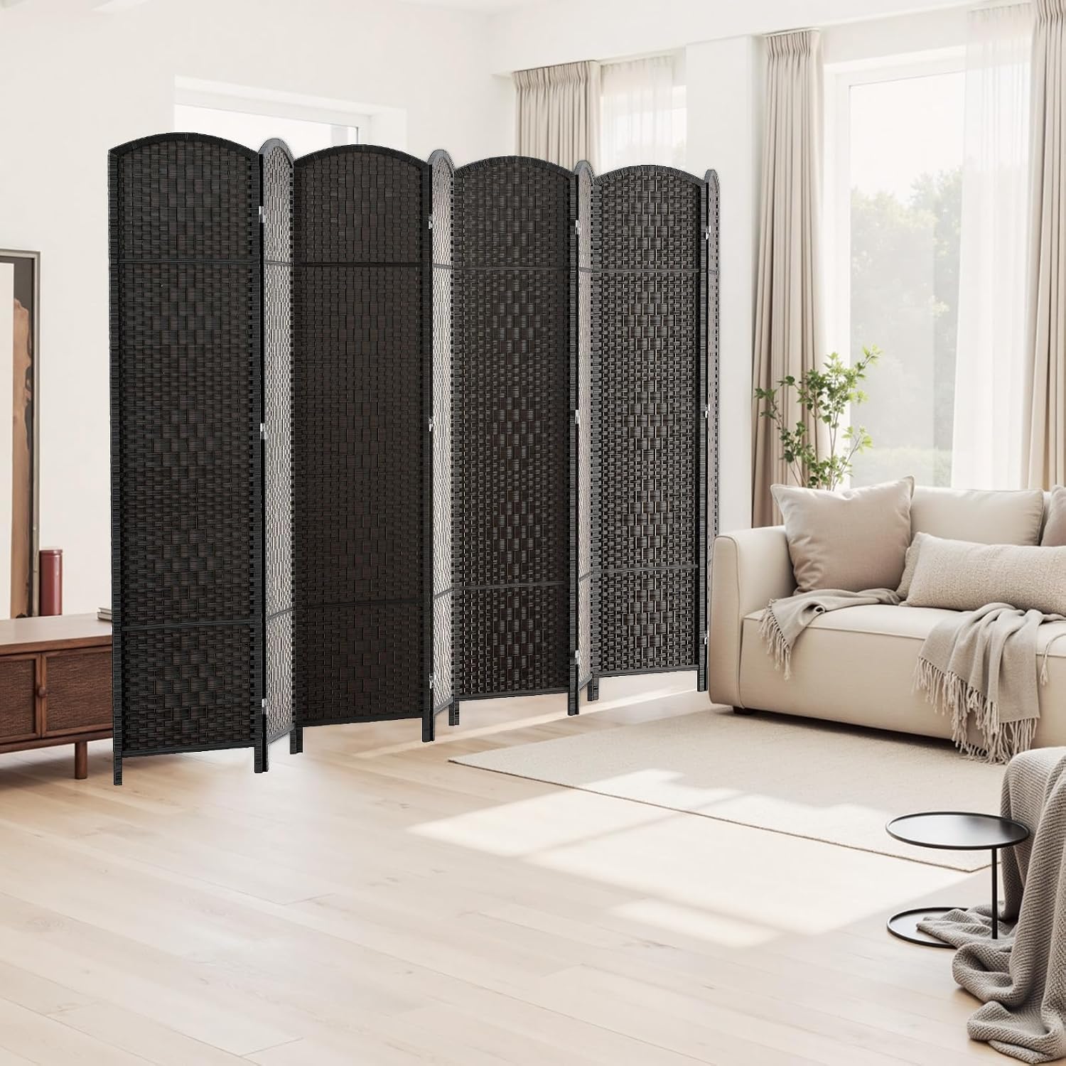 8 Panel Room Divider Privacy S - Partition Screen Divider ulasan dan harga