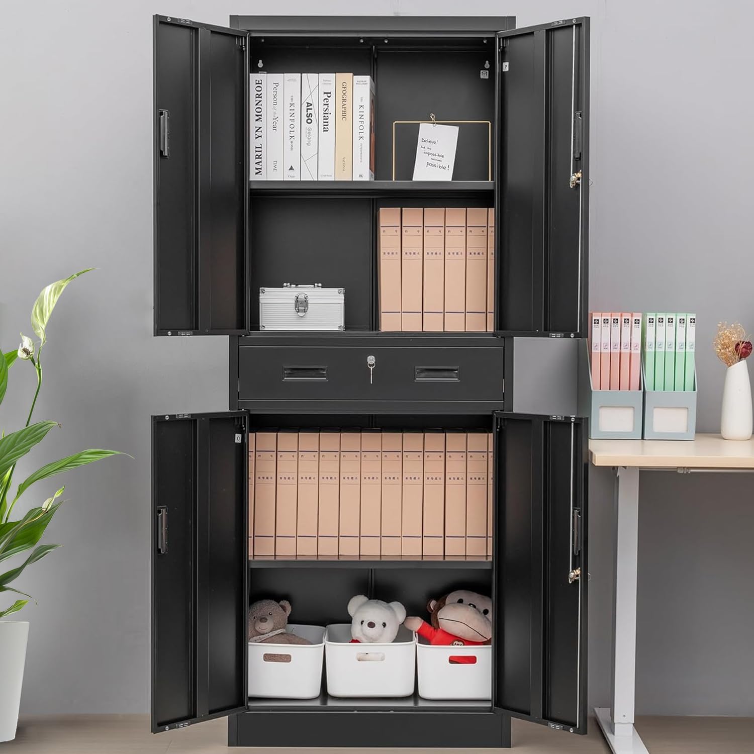 Tall Metal Storage Cabinet Wit - File Cabinet ulasan dan harga