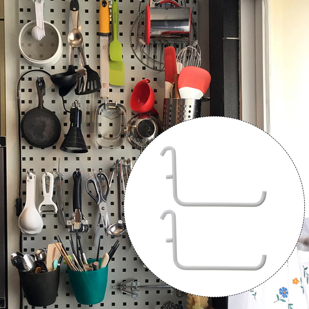 4Pcs Metal Painted Pegboard Br - Desk Organizer ulasan dan harga