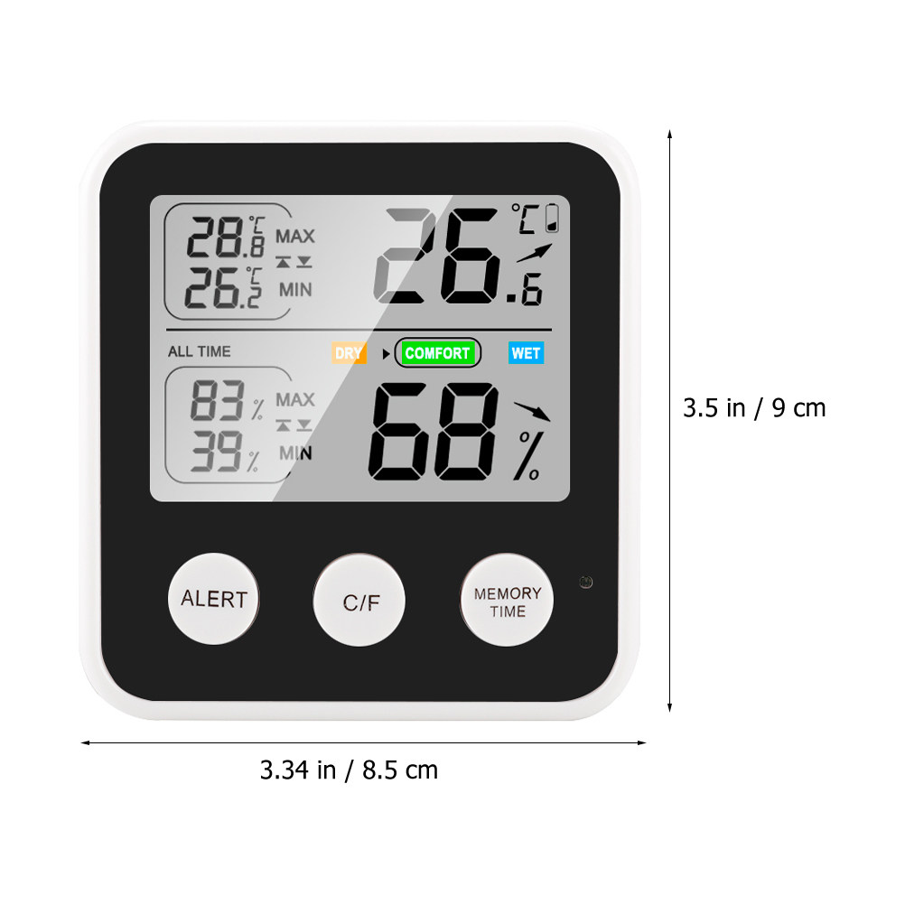 Digital Household Hygrometer T - Monitor Stand ulasan dan harga