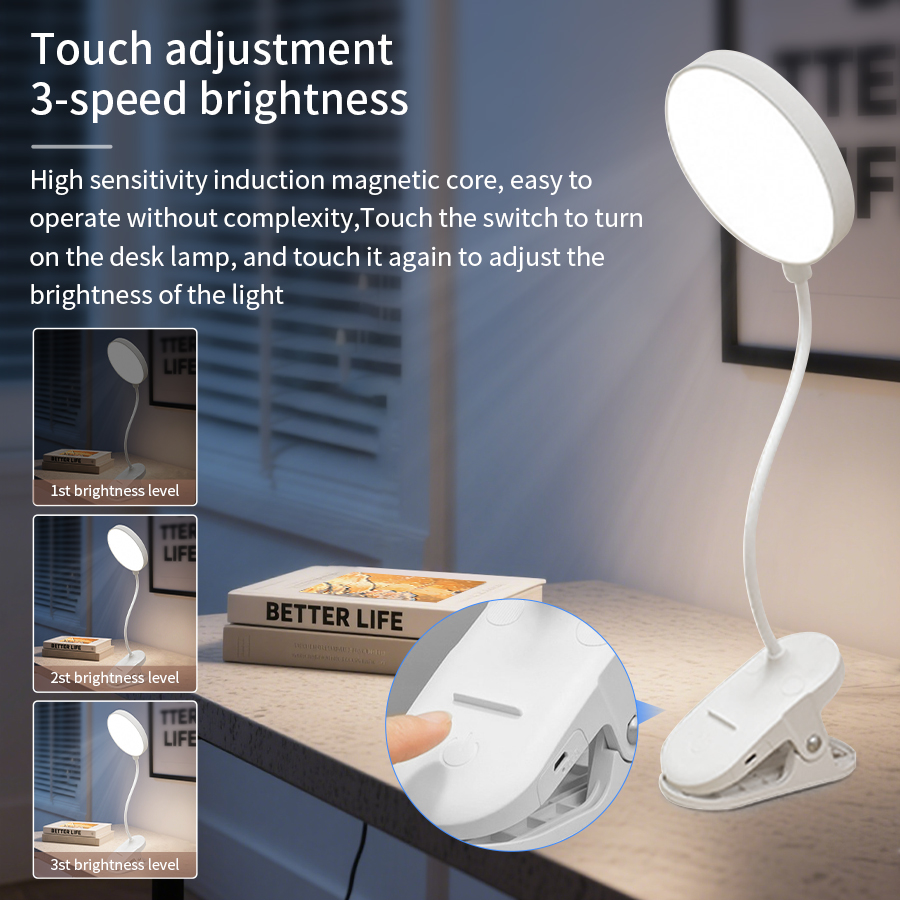 LED Clip Desk Lamp 360° Flexib - Desk Lamp ulasan dan harga
