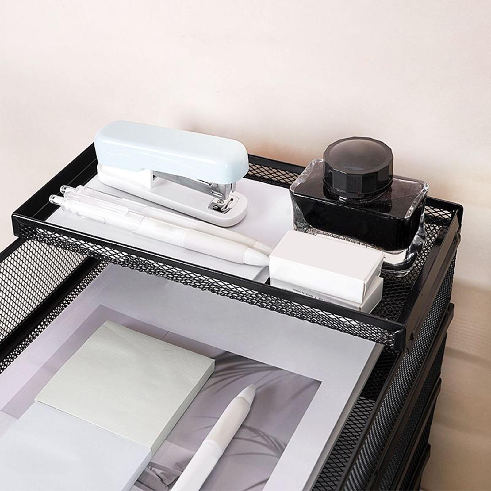 Desk Trays Metal Mesh Stackabl - Desk Organizer ulasan dan harga